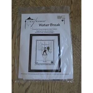 Calico Crossroads Cross Stitch WATER BREAK Kats by Kelly Cross Stitch Kit New